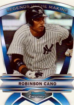 2012 Bowman Chrome - Legends In The Making Die Cuts #LIM-RC Robinson Cano Front