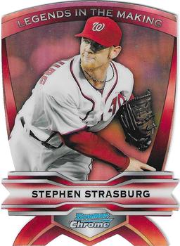 2012 Bowman Chrome - Legends In The Making Die Cuts #LIM-SS Stephen Strasburg Front