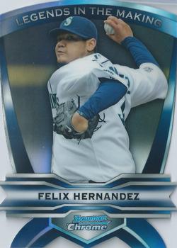 2012 Bowman Chrome - Legends In The Making Die Cuts #LIM-FH Felix Hernandez Front