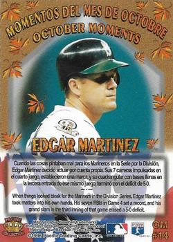 1996 Pacific Crown Collection - October Moments #OM14 Edgar Martinez Back