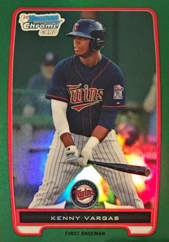 2012 Bowman Chrome - Prospects Green Refractors #BCP150 Kenny Vargas Front