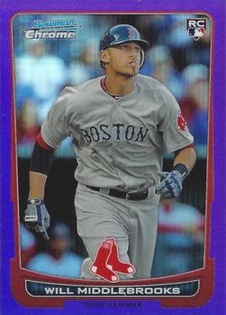 2012 Bowman Chrome - Purple Refractors #189 Will Middlebrooks Front