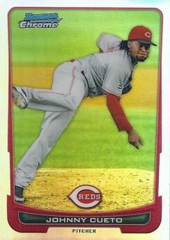 2012 Bowman Chrome - Refractors #144 Johnny Cueto Front