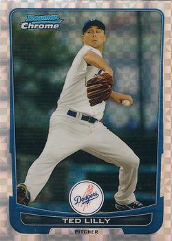 2012 Bowman Chrome - X-Fractors #186 Ted Lilly Front