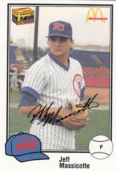 1989 Peoria Chiefs #5 Jeff Massicotte Front