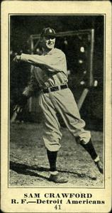 1916 Sporting News (M101-4) #41 Sam Crawford Front