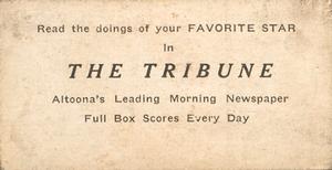 1916 Sporting News (M101-4) #2 Sam Agnew Back
