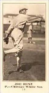 1916 Sporting News (M101-4) #14 Joe Benz Front