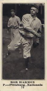 1916 Sporting News (M101-4) #76 Bob Harmon Front