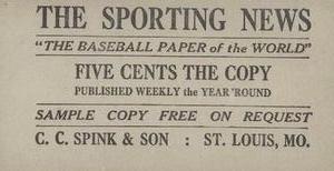 1916 Sporting News (M101-4) #82 Hugh High Back