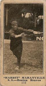 1916 Sporting News (M101-4) #112 Rabbit Maranville Front