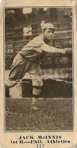 1916 Sporting News (M101-4) #117 Stuffy McInnis Front
