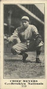 1916 Sporting News (M101-4) #119 Chief Meyers Front