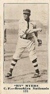 1916 Sporting News (M101-4) #131 Hy Myers Front