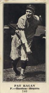 1916 Sporting News (M101-4) #140 Pat Ragan Front