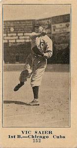 1916 Sporting News (M101-4) #152 Vic Saier Front