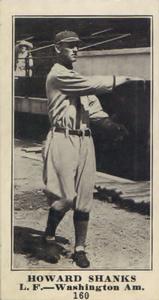 1916 Sporting News (M101-4) #160 Howie Shanks Front