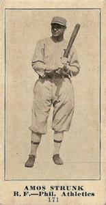1916 Sporting News (M101-4) #171 Amos Strunk Front