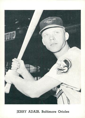 1962 Jay Publishing Baltimore Orioles 5x7 Photos #NNO Jerry Adair Front