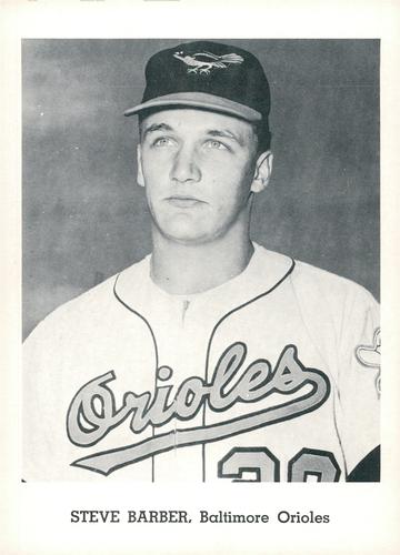 1962 Jay Publishing Baltimore Orioles 5x7 Photos #NNO Steve Barber Front