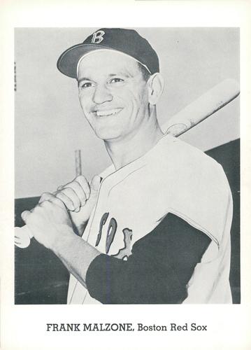 1962 Jay Publishing Boston Red Sox 5x7 Photos (Set C) #NNO Frank Malzone Front