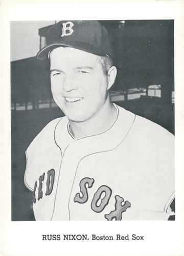 1962 Jay Publishing Boston Red Sox 5x7 Photos (Set C) #NNO Russ Nixon Front