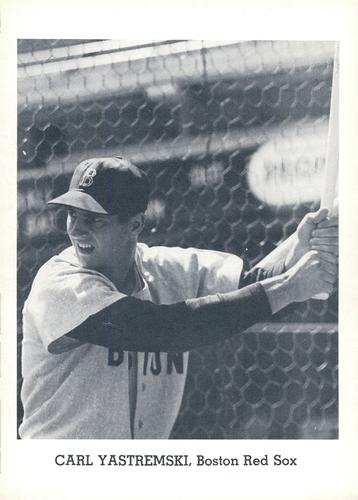 1962 Jay Publishing Boston Red Sox 5x7 Photos (Set C) #NNO Carl Yastrzemski Front