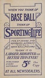 1910-11 Sporting Life M116 #NNO Davy Jones Back