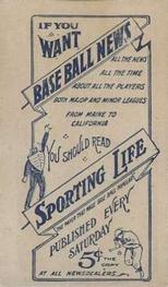 1910-11 Sporting Life M116 #NNO Billy Sullivan Back