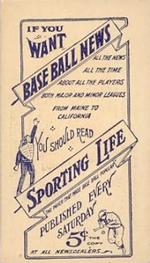 1910-11 Sporting Life M116 #NNO Ed Willett Back