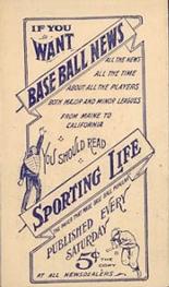 1910-11 Sporting Life M116 #NNO Donie Bush Back