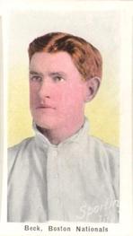 1910-11 Sporting Life M116 #NNO Fred Beck Front
