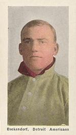 1910-11 Sporting Life M116 #NNO Henry Beckendorf Front