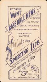 1910-11 Sporting Life M116 #NNO Nig Clarke Back