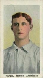 1910-11 Sporting Life M116 #NNO Ed Karger Front