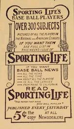1910-11 Sporting Life M116 #NNO John McGraw Back