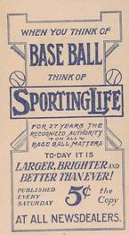 1910-11 Sporting Life M116 #NNO Tom Needham Back