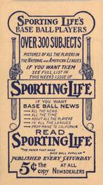 1910-11 Sporting Life M116 #NNO Art Wilson Back