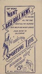 1910-11 Sporting Life M116 #NNO Sam Crawford Back