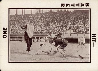 1913 National Game WG5 #NNO Sliding at plate, ump at left Front