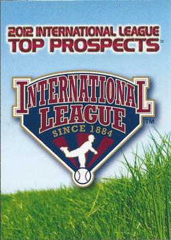 2012 Choice International League Top Prospects #NNO 2012 IL Top Prospects Checklist Front