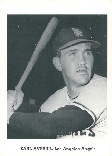 1962 Jay Publishing Los Angeles Angels 5x7 Photos #NNO Earl Averill Front