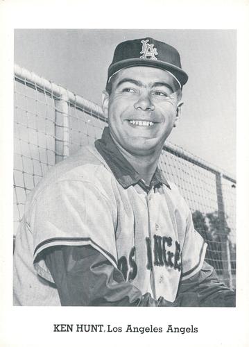 1962 Jay Publishing Los Angeles Angels 5x7 Photos #NNO Ken Hunt Front