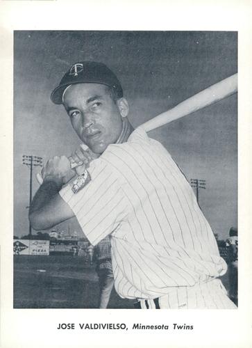 1962 Jay Publishing Minnesota Twins 5x7 Photos (Font Variation) #NNO Jose Valdivielso Front