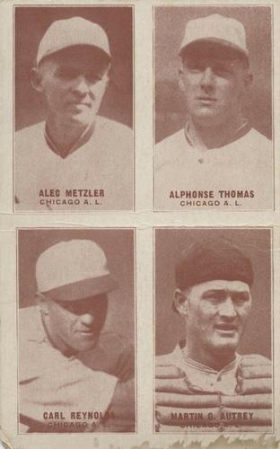 1929-30 Exhibits Four-in-One W463-1 #NNO Alex Metzler / Alphonse Thomas / Carl Reynolds / Martin G. Autry Front