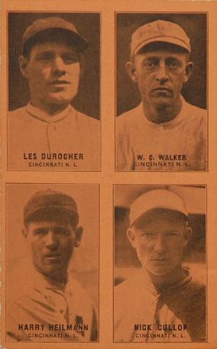 1931-32 Exhibits Four-in-One W463-2 #NNO Leo Durocher / William C. Walker / Harry Heilmann / Nick Cullop Front