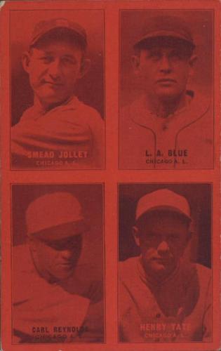 1931-32 Exhibits Four-in-One W463-2 #NNO Smead Jolley / Luzerne A. Blue / Carl Reynolds / Henry Tate Front
