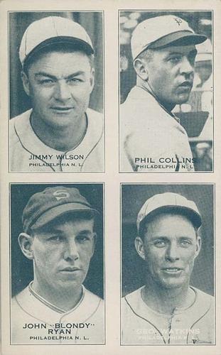 1935 Exhibits Four-in-One (W463-5) #NNO Jimmie Wilson / Phil Collins / John 'Blondy' Ryan / George Watkins Front