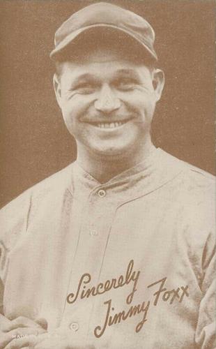 1939-46 Exhibits Salutation (W462) #NNO Jimmie Foxx Front