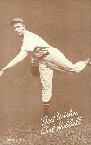 1939-46 Exhibits Salutation (W462) #NNO Carl Hubbell Front